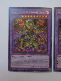 Playst: 3x Predaplant Triphyoverutum LDS3-EN076 (Secret Rare, Limited, VLP) - Image 3