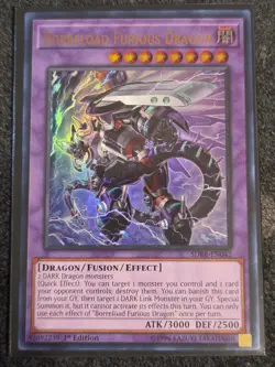 1x LP Borreload Furious Dragon SDRR-EN042 Ultra Rare 1st Edition - Image 1