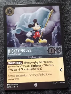Mickey Mouse - Standard Bearer - Cold Foil - Disney Lorcana - NM Unplayed - 188 - Image 1