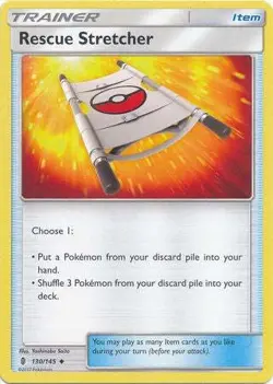 Rescue Stretcher 130/145 Uncommon - Pokemon Sun & Moon Guardians Rising Card - Image 1