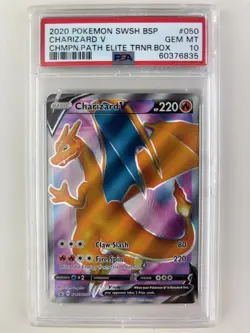 Charizard V Black Star Promo PSA 10 SWSH050: Sword & Shield Pokemon Cards Holo - Image 2