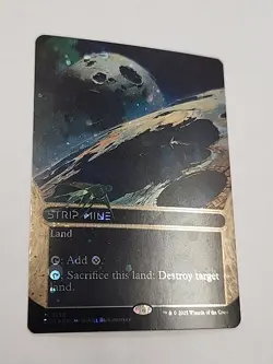 MTG Magic Edge Of Eternities Galaxy Foil Strip Mine - Image 1