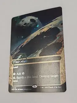 MTG Magic Edge Of Eternities Galaxy Foil Strip Mine - Image 2