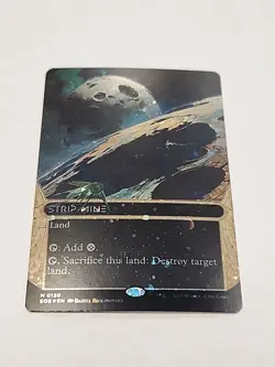 MTG Magic Edge Of Eternities Galaxy Foil Strip Mine - Image 3
