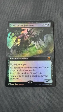 Lord of the Forsaken 246 Extended Art Foil Midnight Hunt MTG Near Mint - Image 1