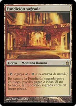MTG Spanish Sacred Foundry Ravnica: City of Guilds Magic the Gathering - Image 1