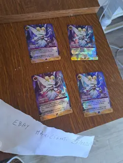 34/P3 Tinker Bell Snowflake – 4 Cards Playset Lorcana Promo FOIL Mint - Image 2
