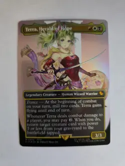 Terra, Herald of Hope (Borderless) (Foil) Commander: Final Fantasy - NM+ - Image 1