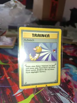 Aufwisch Rare Vintage Base Set Pokemon Karte Deutsch Trainer 78/102 - Image 1