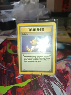 Aufwisch Rare Vintage Base Set Pokemon Karte Deutsch Trainer 78/102 - Image 2