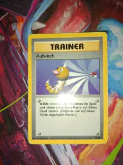Aufwisch Rare Vintage Base Set Pokemon Karte Deutsch Trainer 78/102 - Image 4