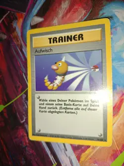 Aufwisch Rare Vintage Base Set Pokemon Karte Deutsch Trainer 78/102 - Image 5