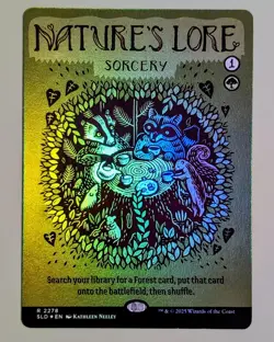Nature's Lore - Secret Lair Drop #2278 Foil Rare - Mint, Pack Fresh - MtG - Image 1