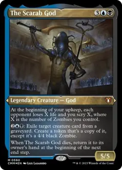 The Scarab God (Foil Etched) -Foil Near Mint MTG Commander Masters - Image 1