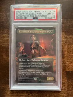 Cleopatra, Exiled Pharaoh Foil 350/500 PSA 10 (Greek) (Serial Numbered) - Image 1