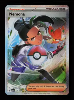 Nemona 238/091 Special Illustration Rare Paldean Fates Pokemon Cards - Image 1