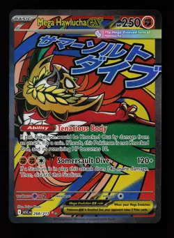 Mega Hawlucha ex 268/217 Mega Attack Rare Ascended Heroes Pokemon Cards - Image 1