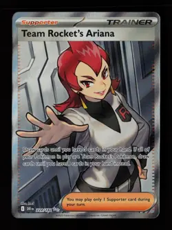 Team Rocket's Ariana 224/182 Ultra Rare Destined Rivals Pokemon Cards - Image 1