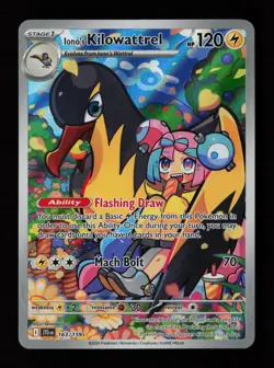Iono's Kilowattrel 163/159 Illustration Rare Journey Together Pokemon Cards - Image 1