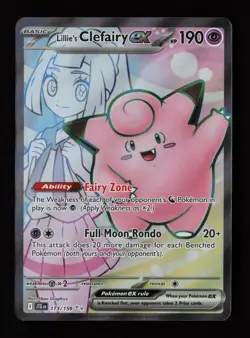 Lillie's Clefairy ex 173/159 Ultra Rare Journey Together Pokemon Cards - Image 1