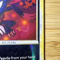 Pokemon Weavile Reverse Holo HS Undaunted 25/90 Rare MP Small Crease - Image 2