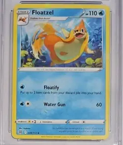 2022 FLOATZEL Pokemon Card CGC 9 MINT Brilliant Stars 039/172 SWSH09 Ships w/Box - Image 2