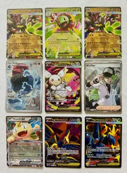 Pokemon Lot of 9 Illustration Rare & Full Art’s - Image 1