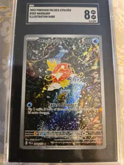 Pokemon TCG Magikarp Scarlet & Violet Paldea Evolved Card 203/193 SGC 8 NM-MT - Image 1