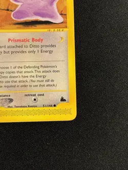 Ditto 51/144 Common Skyridge Pokemon Card Non Holo Tcg Rare Vintage NM - Image 4