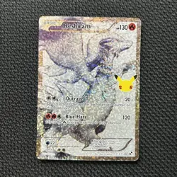 Pokemon Reshiram 113/114 Celebrations Classic Collection Full Art Holo 130HP - Image 1