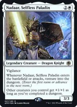 Nadaar, Selfless Paladin - Foil Prerelease Promo AFR LP MTG - Image 1