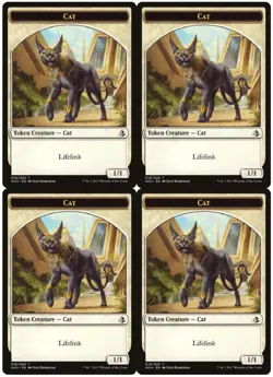 MTG Cat Token x4 Amonkhet NM Playset - Image 1