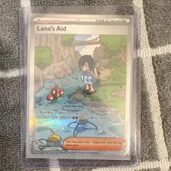 Pokemon Lana's Aid 219/167 Twilight Masquerade SIR Full Art Holo EN - Image 1