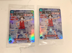 One Piece Monkey.D.Luffy US College Basketball Promo Card GONZAGA - Image 1