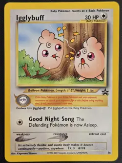 Pokemon TCG Igglybuff Black Star Promo Card #36 - NM - Image 1