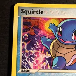 Squirtle 64/100 Pokemon TCG Crystal Guardians Reverse Holo Foil STAMPED Card LP - Image 2