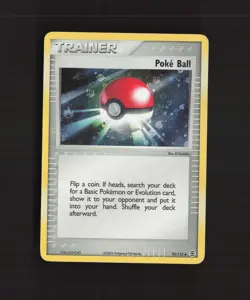 Poke Ball 95/112 EX FiredRed & LeafGreen Reverse Holo Pokemon Card MP - Image 1