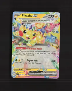 Pikachu ex 057/191 Surging Sparks Ultra Rare Holo Pokemon Card NM - Image 1