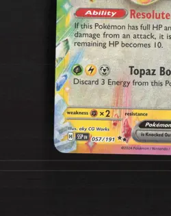 Pikachu ex 057/191 Surging Sparks Ultra Rare Holo Pokemon Card NM - Image 5