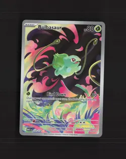 Bulbasaur 133/132 Mega Evolution Full Art Ultra Rare Holo Pokemon Card NM - Image 1