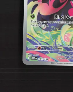 Bulbasaur 133/132 Mega Evolution Full Art Ultra Rare Holo Pokemon Card NM - Image 5