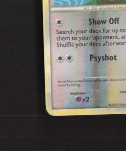 Girafarig 64/123 HeartGold SoulSilver Reverse Holo Pokemon Card MP - Image 5