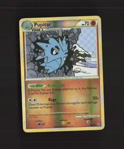 Pupitar 38/95 Unleashed Reverse Holo Pokemon Card LP - Image 1