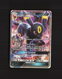 Umbreon GX 80/149 Sun & Moon Ultra Rare Holo Pokemon Card LP - Image 1
