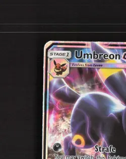 Umbreon GX 80/149 Sun & Moon Ultra Rare Holo Pokemon Card LP - Image 3