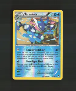 Greninja 40/122 Breakpoint Reverse Holo Rare Pokemon Card LP - Image 1