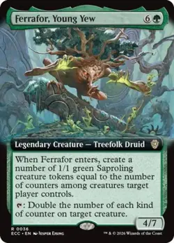 MTG - Ferrafor, Young Yew (Extended Art) - - Light Play - Normal - Image 1