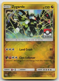 Zygarde Pokemon League Promo Reverse Holo League & Championship Cards 100/147 LP - Image 1