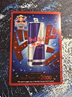 One piece Red Bull Double Don Red DON +2000 Card - Image 1