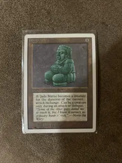 1993 Magic the Gathering Jade Statue Playing Card - Image 2